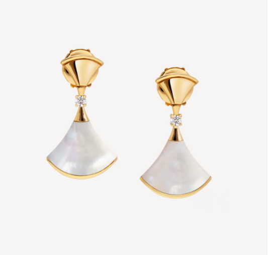 [⭐Miroze]DREAM MOP 1 DIAMOND EARRINGS