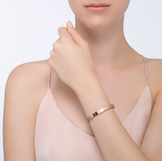 [⭐Miroze]LOVE BRACELET 6.1MM 4 DIAMONDS