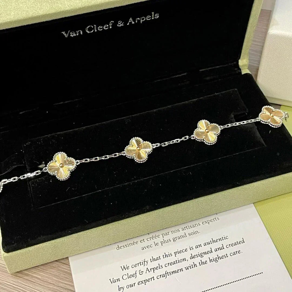 [⭐Miroze ]New  CLOVER 5 MOTIF LASER BRACELET COLLECTION