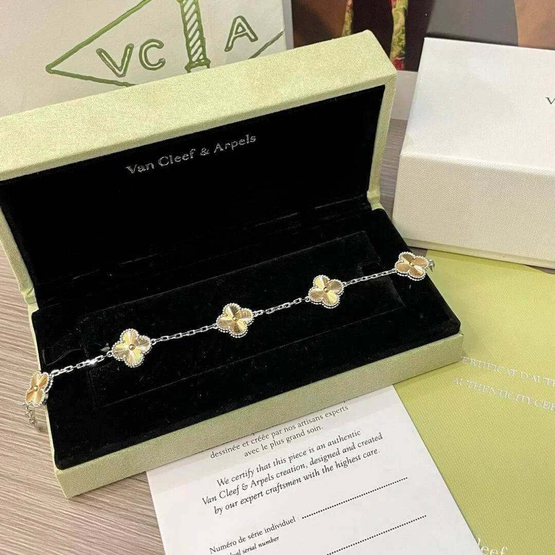 [⭐Miroze ]New  CLOVER 5 MOTIF LASER BRACELET COLLECTION