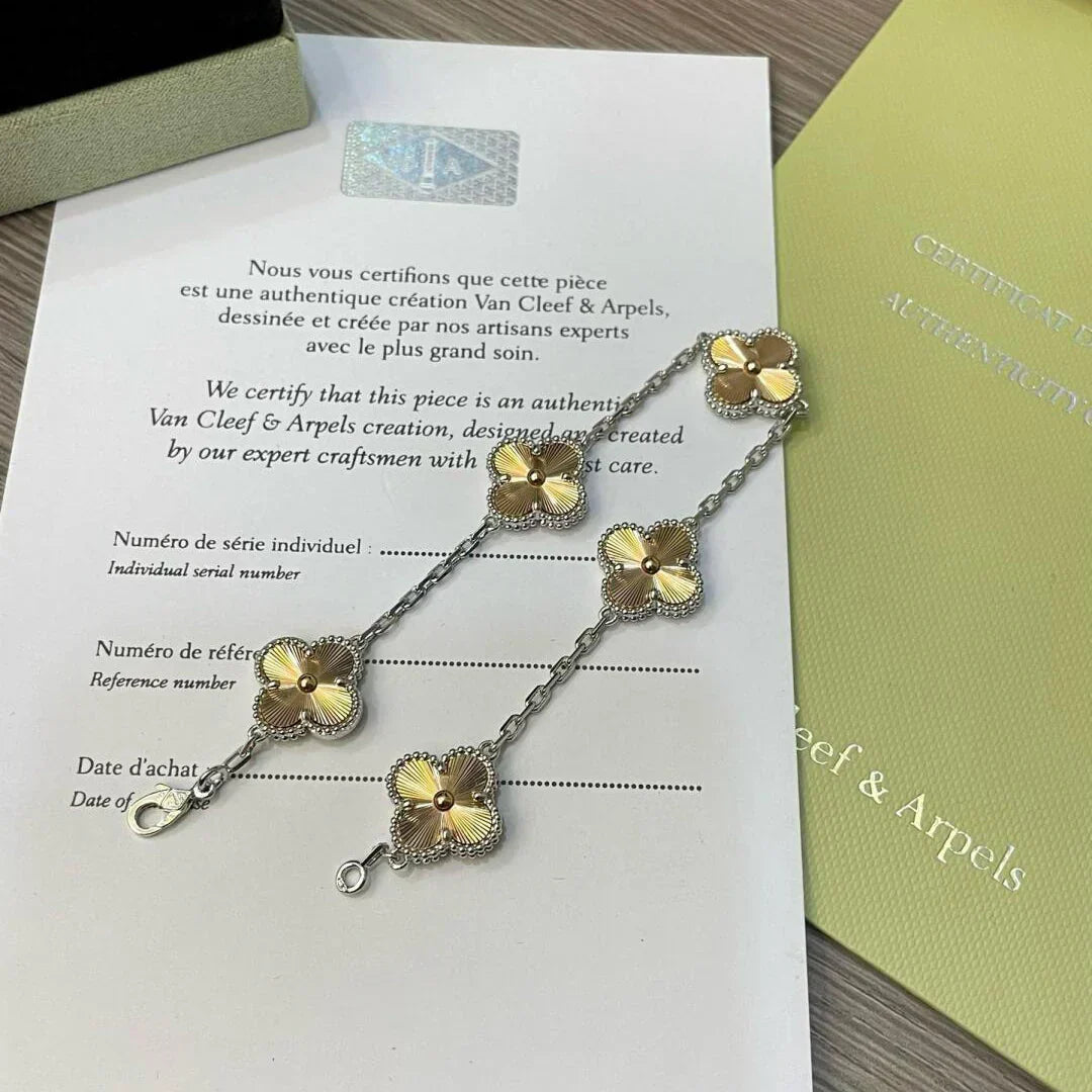 [⭐Miroze ]New  CLOVER 5 MOTIF LASER BRACELET COLLECTION