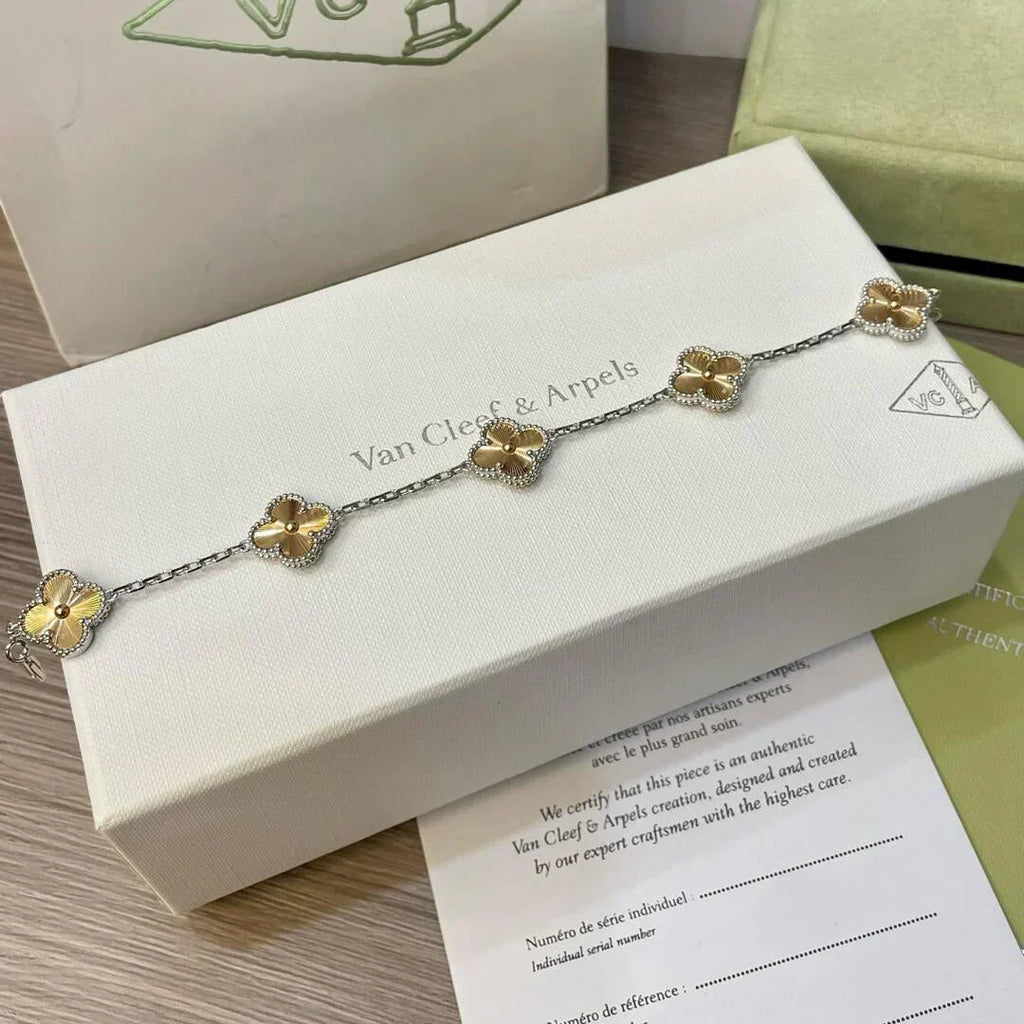 [⭐Miroze ]New  CLOVER 5 MOTIF LASER BRACELET COLLECTION