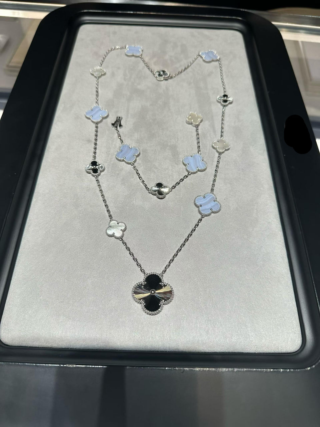 [⭐Miroze ] 25 NEW CLOVER 15 MOTIFS PURPLE CHALCEDONY