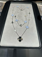 [⭐Miroze ] 25 NEW CLOVER 15 MOTIFS PURPLE CHALCEDONY