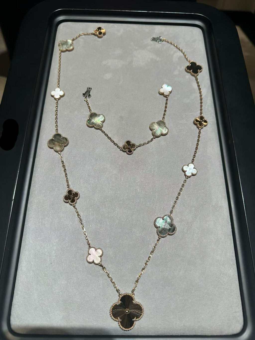 [⭐Miroze ] 25 NEW CLOVER 15 MOTIFS GRAY MOTHER-OF-PEARL