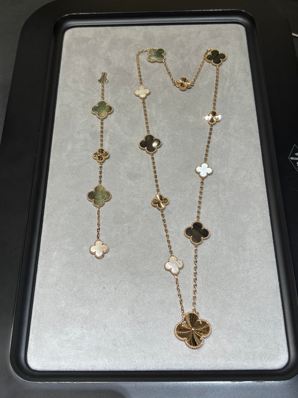 [⭐Miroze ] 25 NEW CLOVER 15 MOTIFS GRAY MOTHER-OF-PEARL