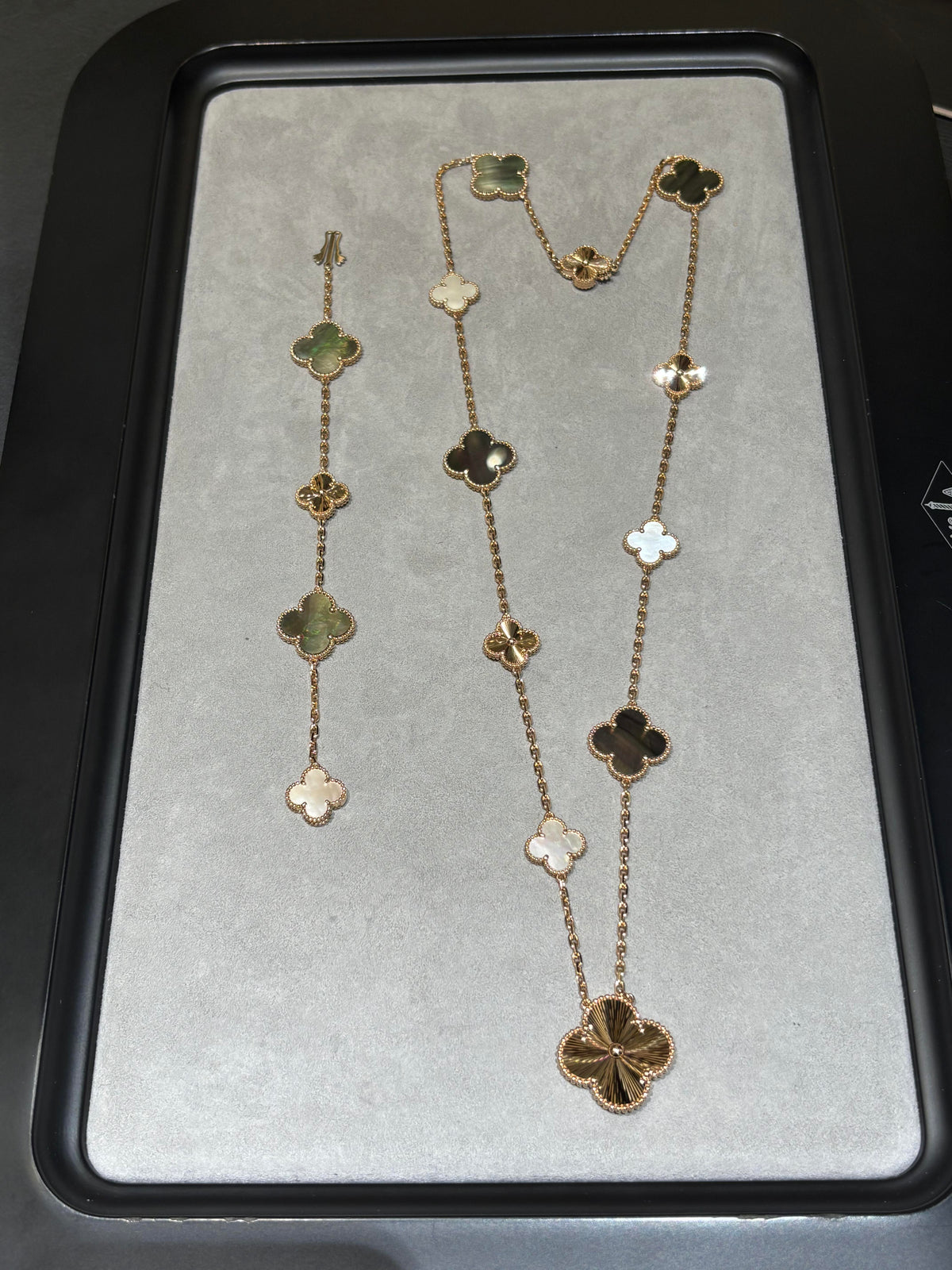 [⭐Miroze ] 25 NEW CLOVER 15 MOTIFS GRAY MOTHER-OF-PEARL
