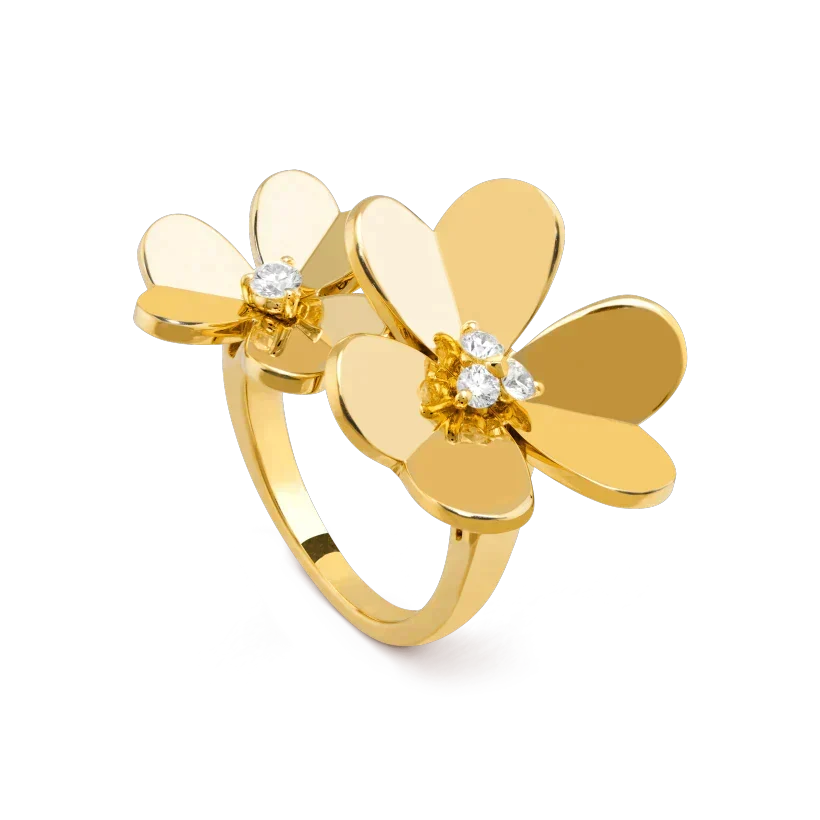 ⭐Miroze CLOVER COMOS GOLD DIAMOND RING