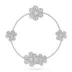 ⭐Miroze FRIVOLE SILVER 5 FLOWERS BRACELET