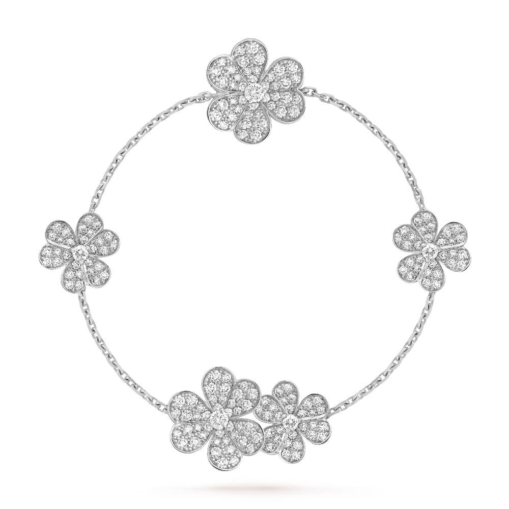⭐Miroze FRIVOLE SILVER 5 FLOWERS BRACELET