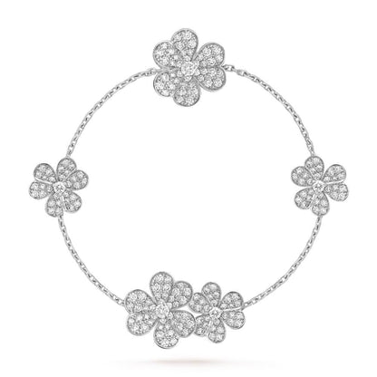 [⭐Miroze]FRIVOLE SILVER 5 FLOWERS BRACELET
