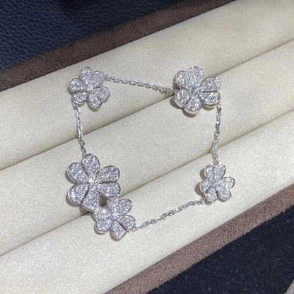 [⭐Miroze]FRIVOLE SILVER 5 FLOWERS BRACELET