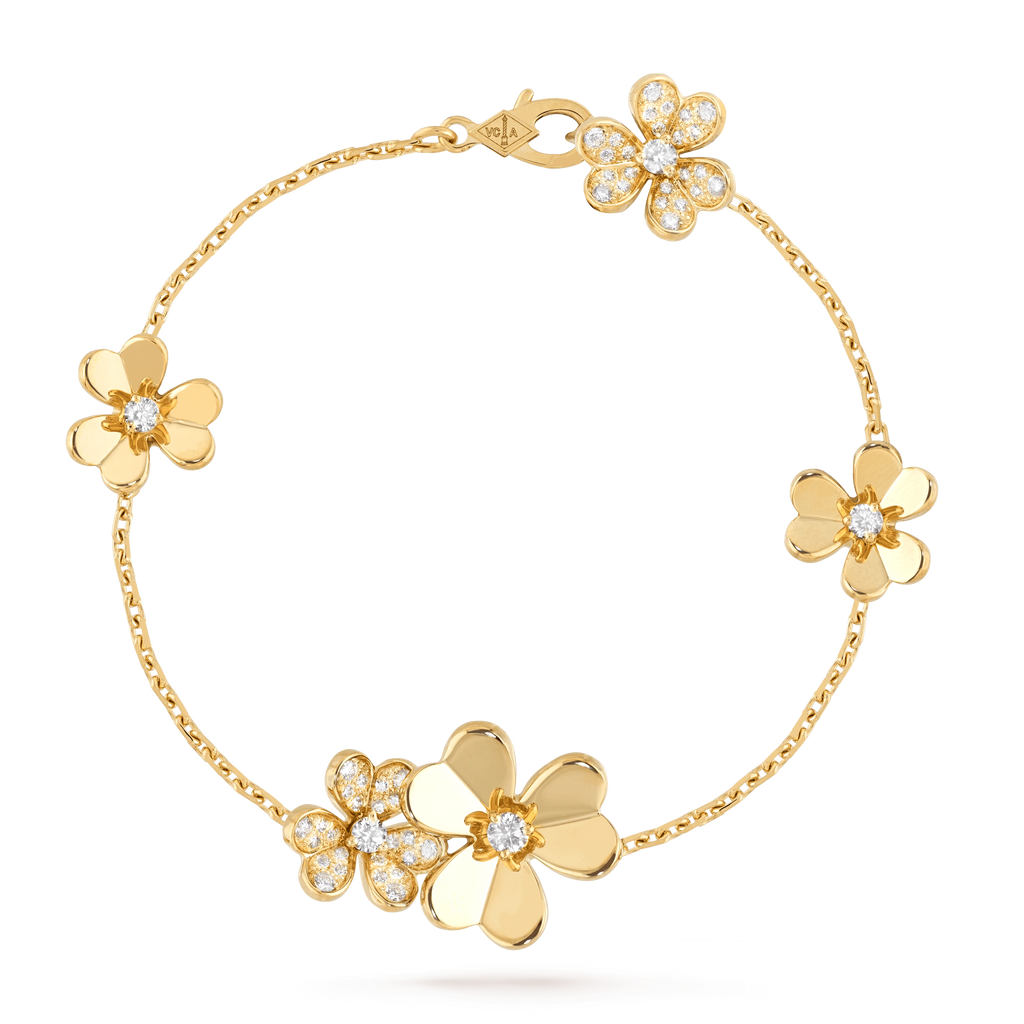 ⭐Miroze FRIVOLE GOLD 5 FLOWERS BRACELET