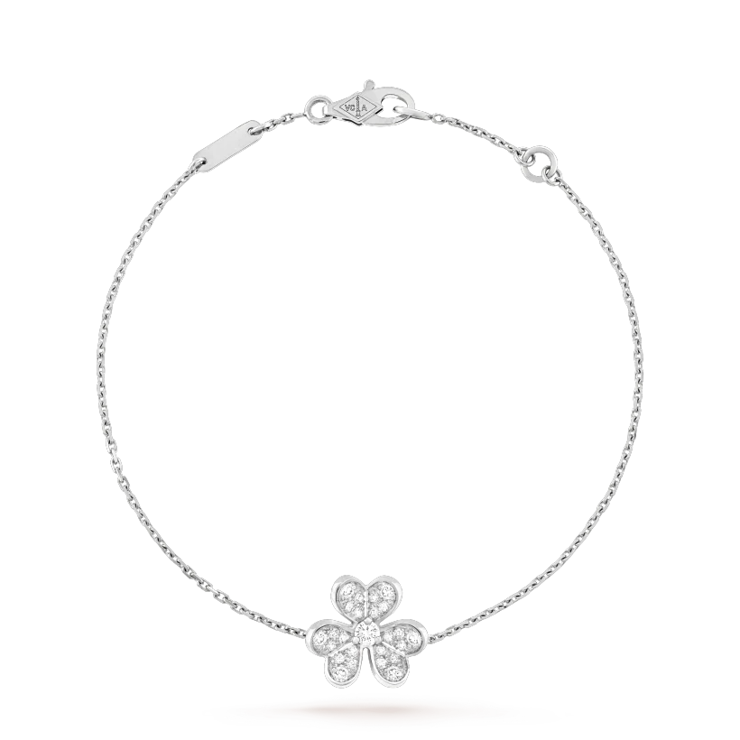 ⭐Miroze FRIVOLE SILVER FLOWER DIAMOND BRACELET