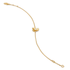 ⭐Miroze FRIVOLE GOLD FLOWER PINK MALACHITE BRACELET