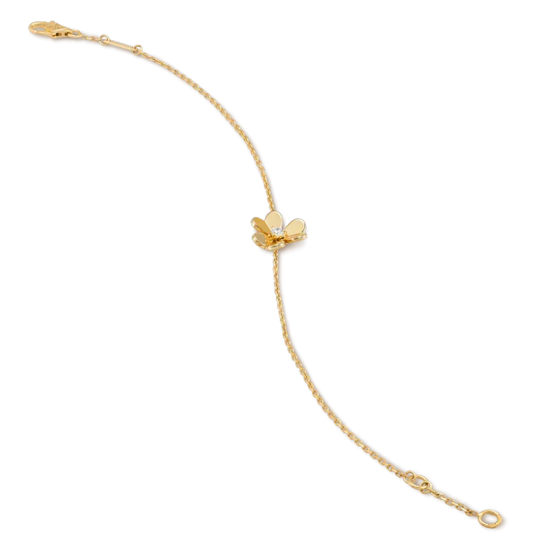 ⭐Miroze FRIVOLE GOLD FLOWER PINK MALACHITE BRACELET