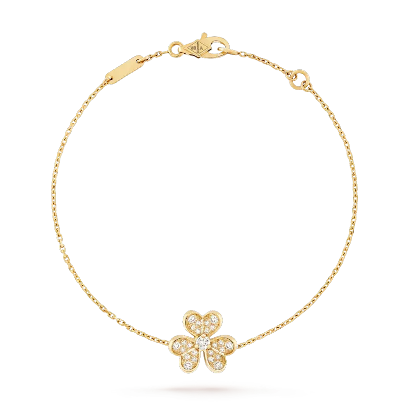 ⭐Miroze FRIVOLE GOLD FLOWER DIAMOND BRACELET