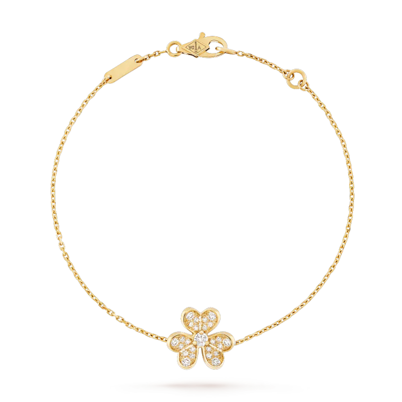 ⭐Miroze FRIVOLE GOLD FLOWER DIAMOND BRACELET