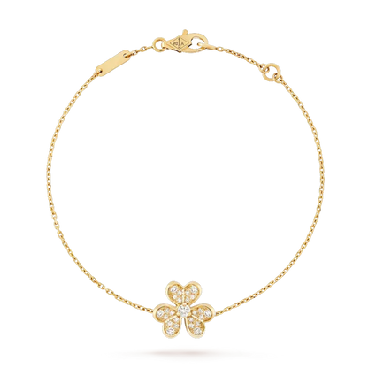 [⭐Miroze]FRIVOLE GOLD FLOWER DIAMOND BRACELET