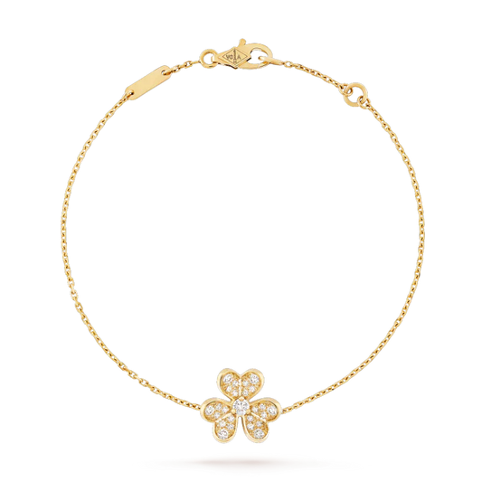 [⭐Miroze]FRIVOLE GOLD FLOWER DIAMOND BRACELET