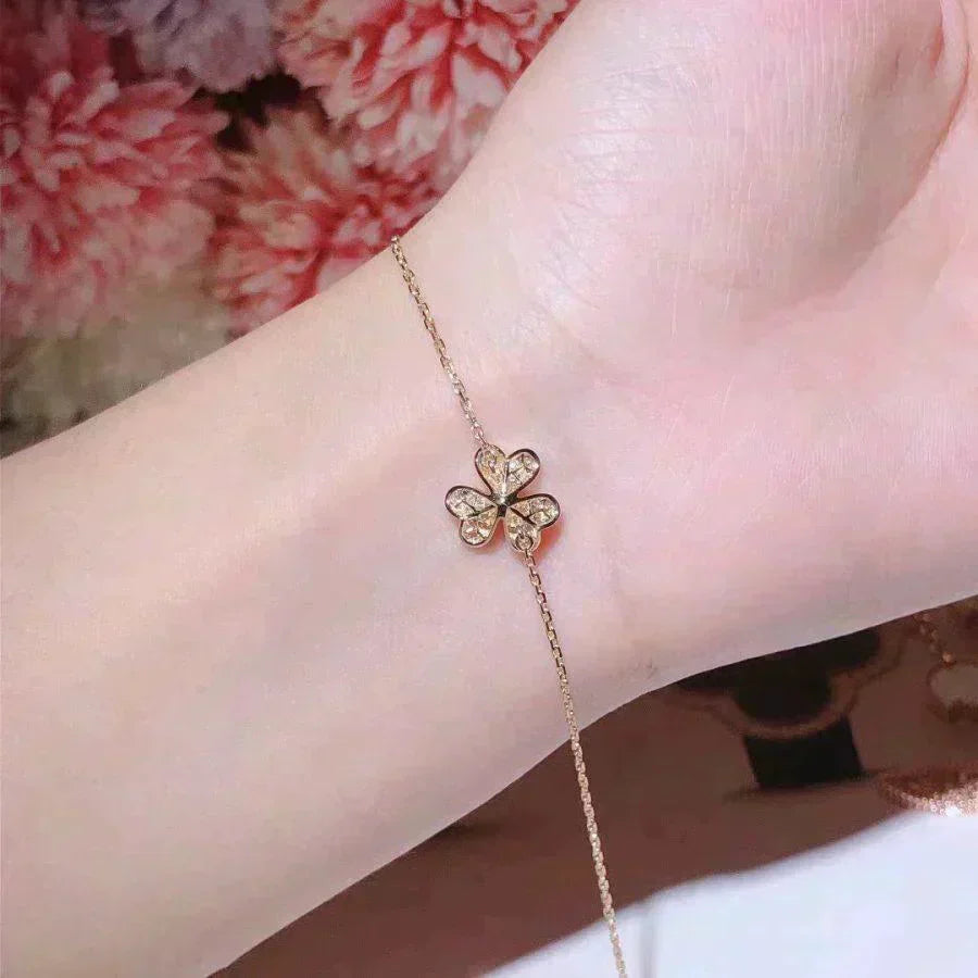 ⭐Miroze FRIVOLE GOLD FLOWER DIAMOND BRACELET