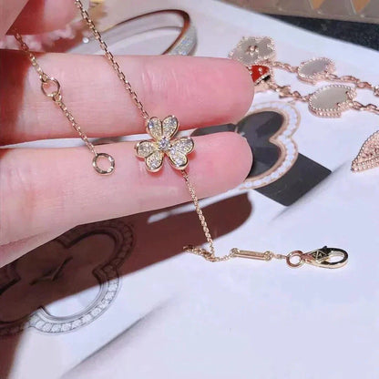 [⭐Miroze]FRIVOLE GOLD FLOWER DIAMOND BRACELET