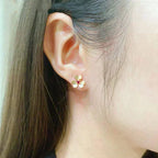 ⭐Miroze FRIVOLE  FLOWER PINK EARRINGS
