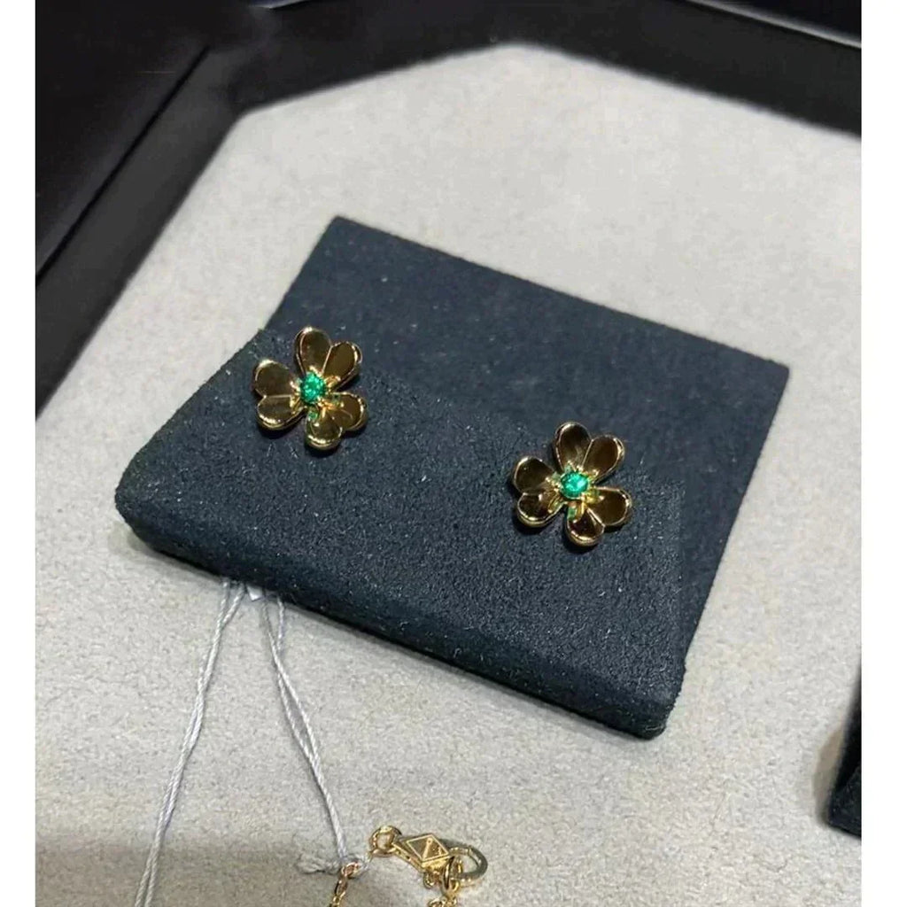 ⭐Miroze FRIVOLE  FLOWER MALACHITE EARRINGS