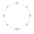 ⭐Miroze FRIVOLE SILVER 9 FLOWERS NECKLACE