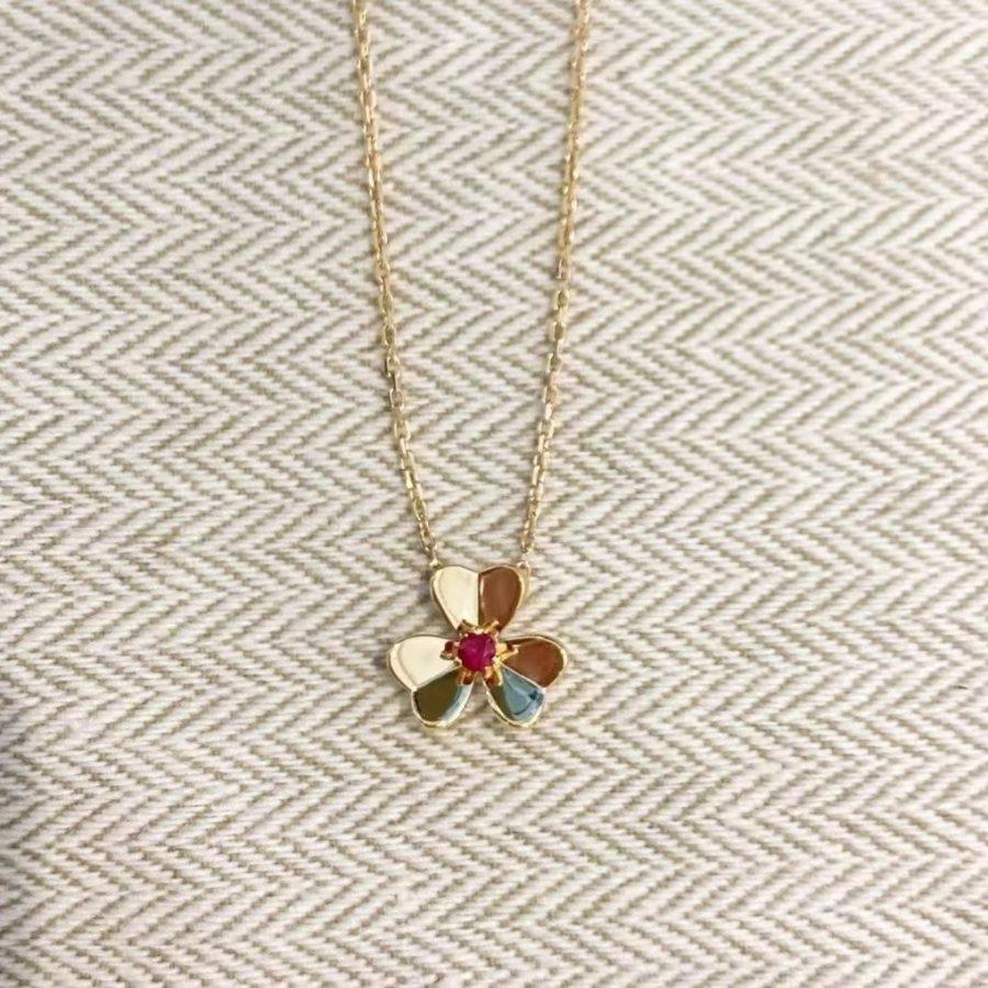 ⭐Miroze FRIVOLE GOLD FLOWER NECKLACE