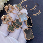 ⭐Miroze CLOVER EARRINGS DARK MOP 4 MOTIFS ROSE GOLD
