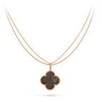 ⭐Miroze CLOVER 25MM GOLD DARK MOP BIG CLOVER NECKLACE