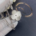 ⭐Miroze CLOVER 25MM SILVER BIG CLOVER NECKLACE