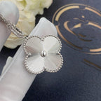 ⭐Miroze CLOVER 25MM SILVER BIG CLOVER NECKLACE