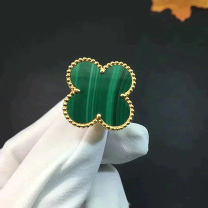 [⭐Miroze]CLOVER MALACHITE RING