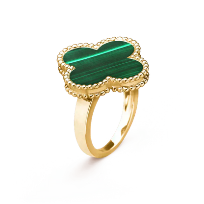 [⭐Miroze]CLOVER MALACHITE RING