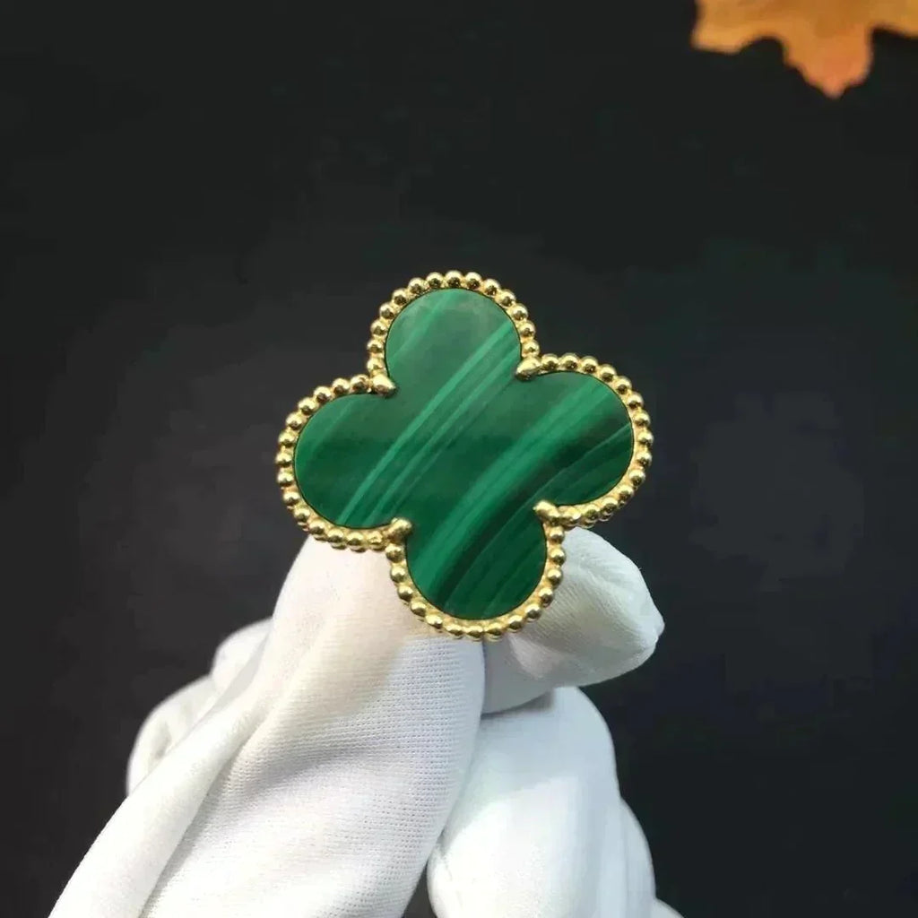 ⭐Miroze CLOVER MALACHITE RING