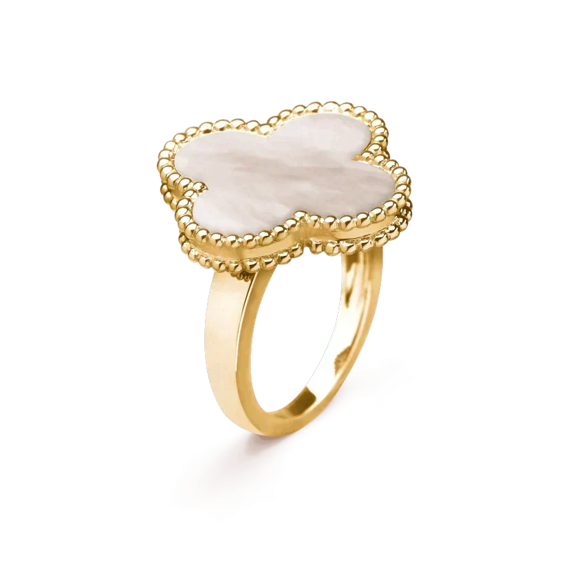 ⭐Miroze CLOVER WHITE MOP RING