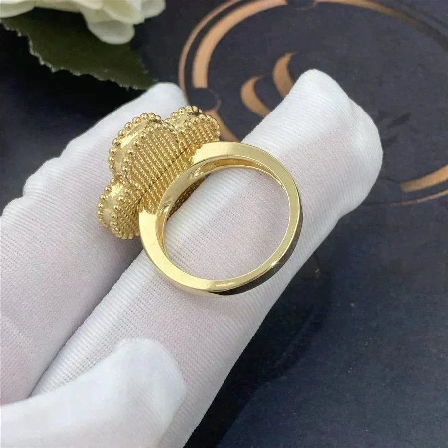 ⭐Miroze CLOVER WHITE MOP RING