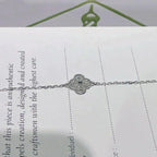 ⭐Miroze CLOVER  SINGLE FLOWER BRACELET SILVER