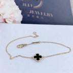 ⭐Miroze CLOVER ONYX SINGLE FLOWER BRACELET