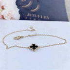 ⭐Miroze CLOVER ONYX SINGLE FLOWER BRACELET