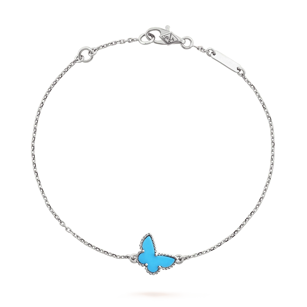 ⭐Miroze BUTTERFLY TURQUOISE BUTTERFLY BRACELET SILVER