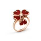 ⭐Miroze SWEET CLOVER CARNELIAN RING