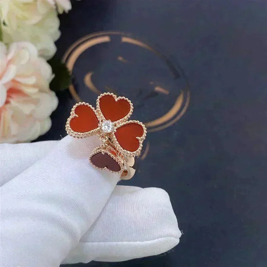 ⭐Miroze SWEET CLOVER CARNELIAN RING