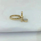 ⭐Miroze SWEET CLOVER WHITE MOP RING