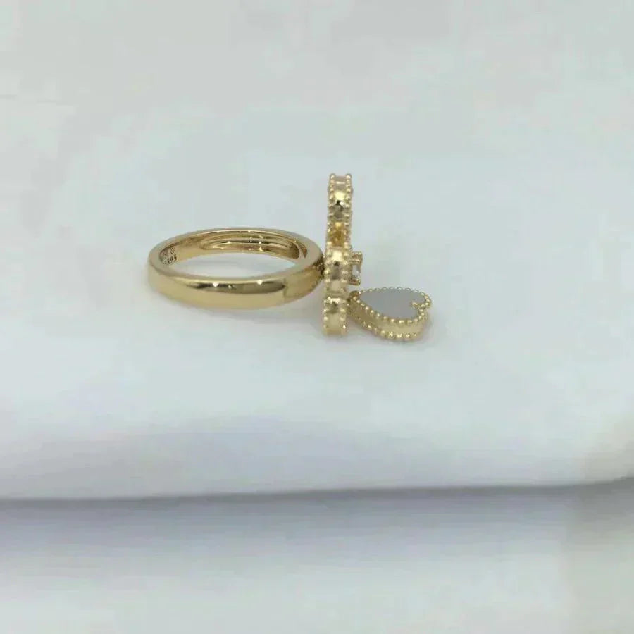 ⭐Miroze SWEET CLOVER WHITE MOP RING