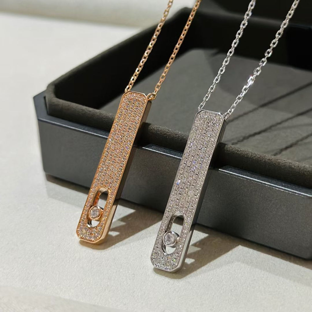 [⭐Miroze]MY FIRST DIAMOND PAVED NECKLACE
