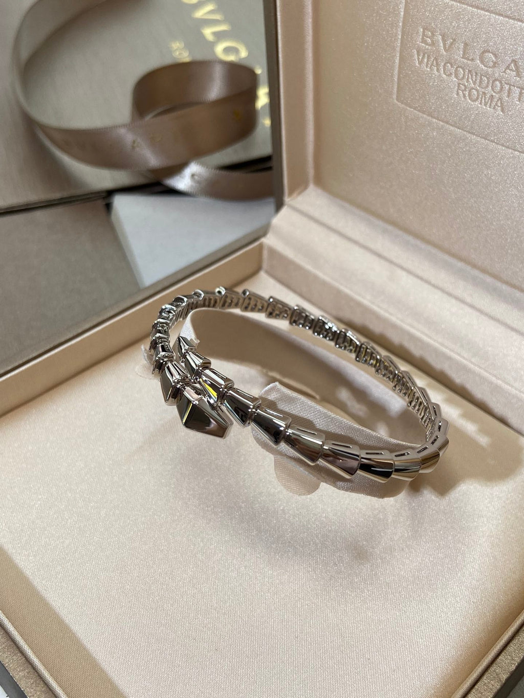 [⭐Veya]SERPENTI VIPER SILVER BRACELET