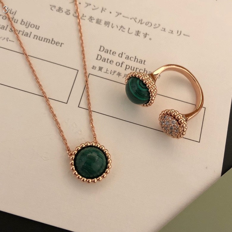 ⭐Miroze PERLEE COULEURS DIAMOND ROSE GOLD BETWEEN THE FINGER RING